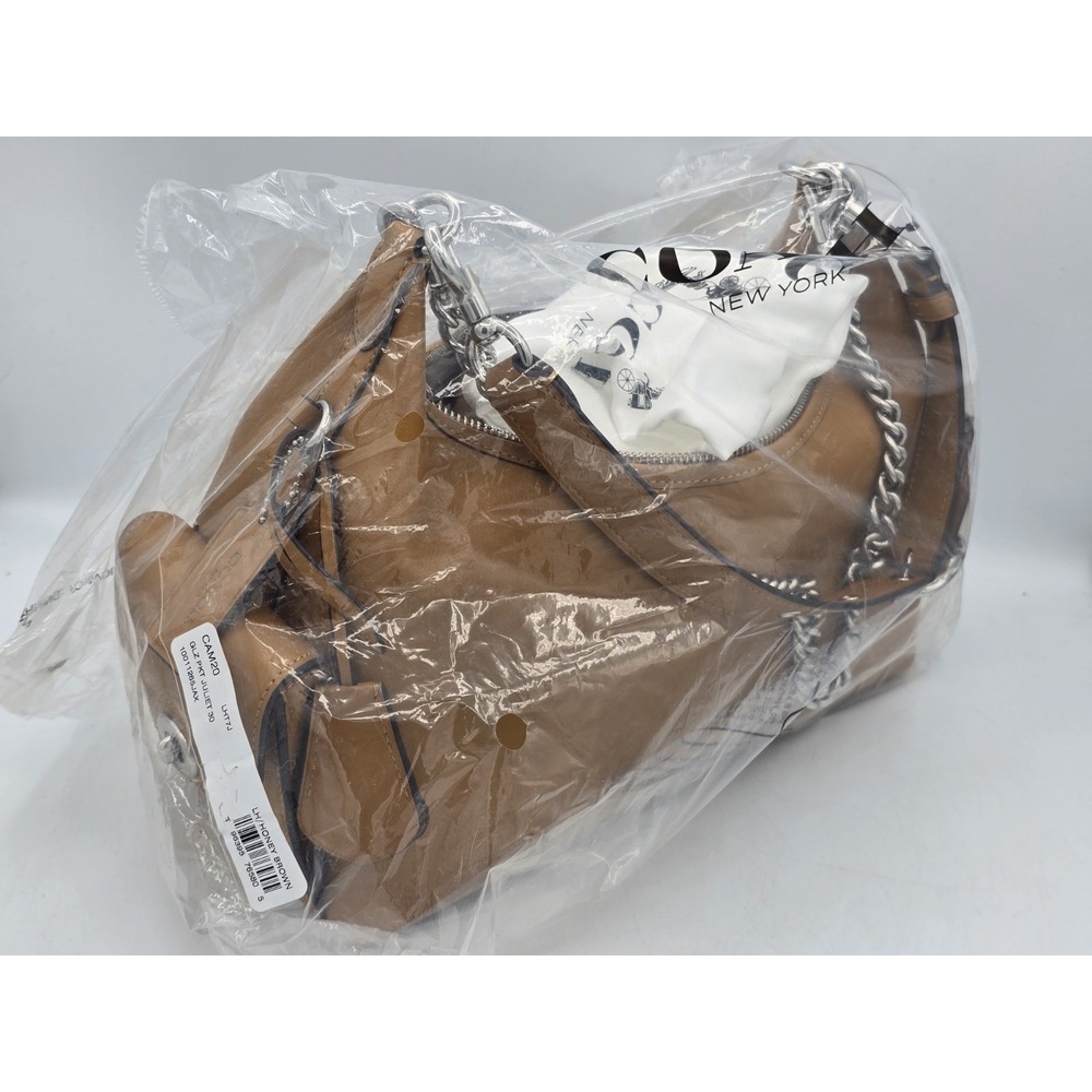 COACH CAM20 Pocket Juliet Bag 30 Shoulder Bag  Honey Brown  Outlet NEW - Picture 2 of 16